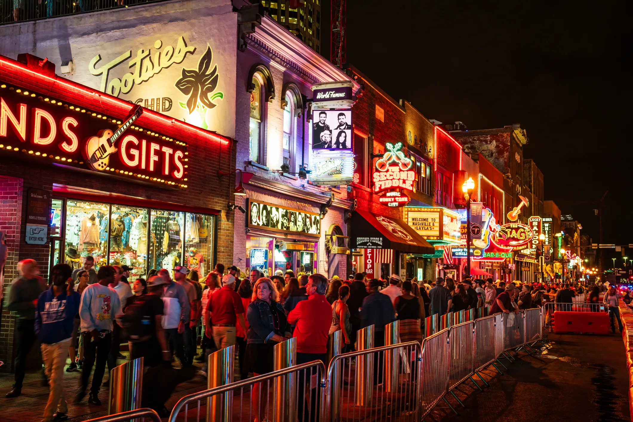 Nashville nightlife A busy night in Nashville, TN