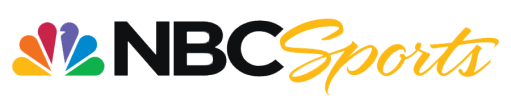 NBC Sports logo with colorful peacock and 'NBC Sports' text.